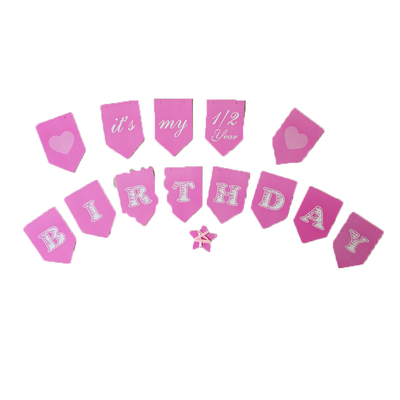 Half Year Birthday Banner - Girl