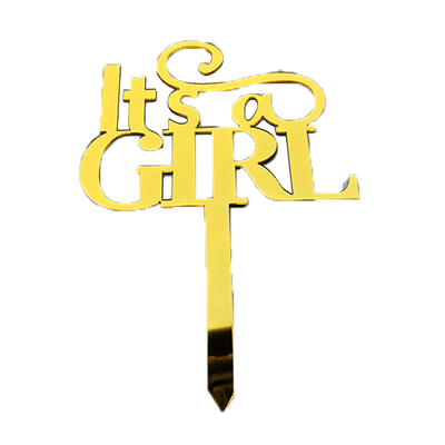 Its A Girl Cake Topper