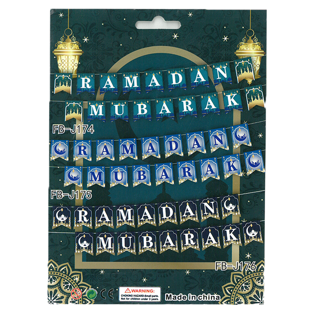 Ramadan Mubarak Banner Dark Blue colour