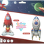 3D Rocket Foil Balloon - Red