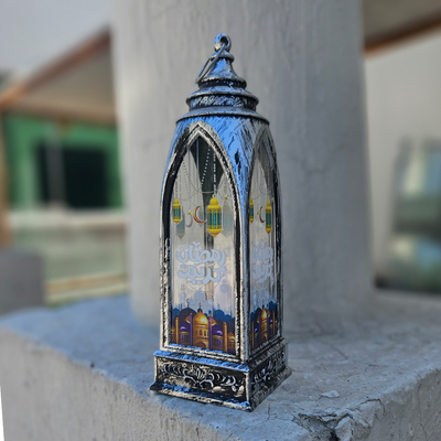 Ramadan Led Light Lantern - Silver