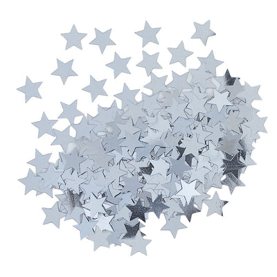 Silver Star Shaped Confetti