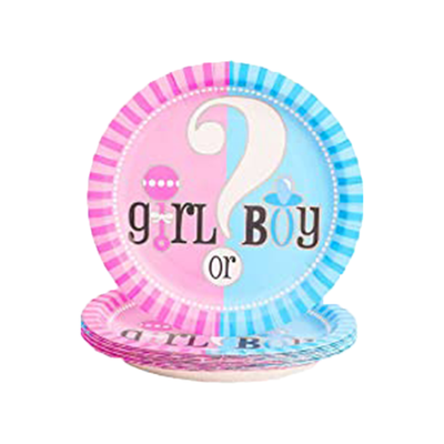 Boy or Girl Paper Plates