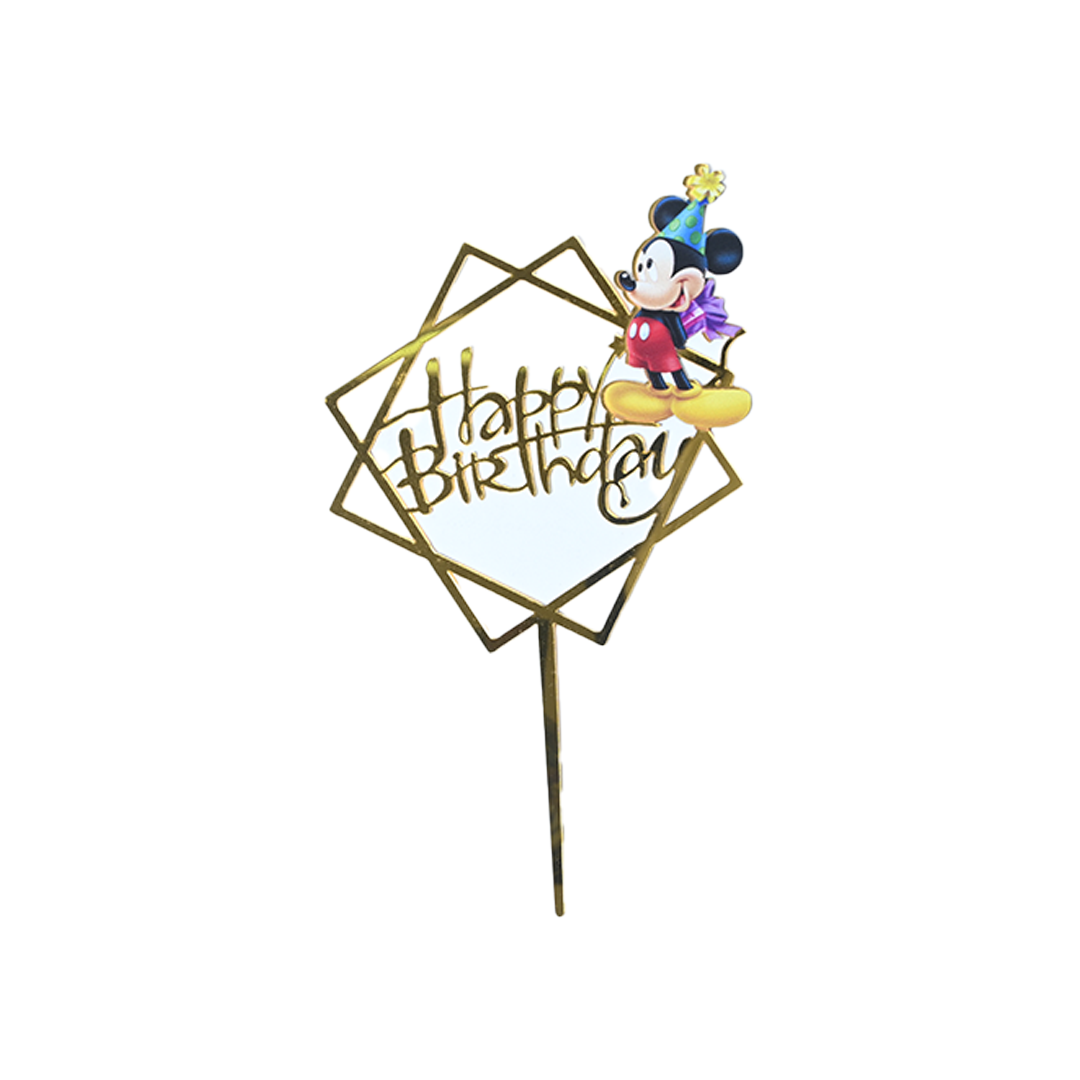 HBD Mickey Mouse Cake Topper