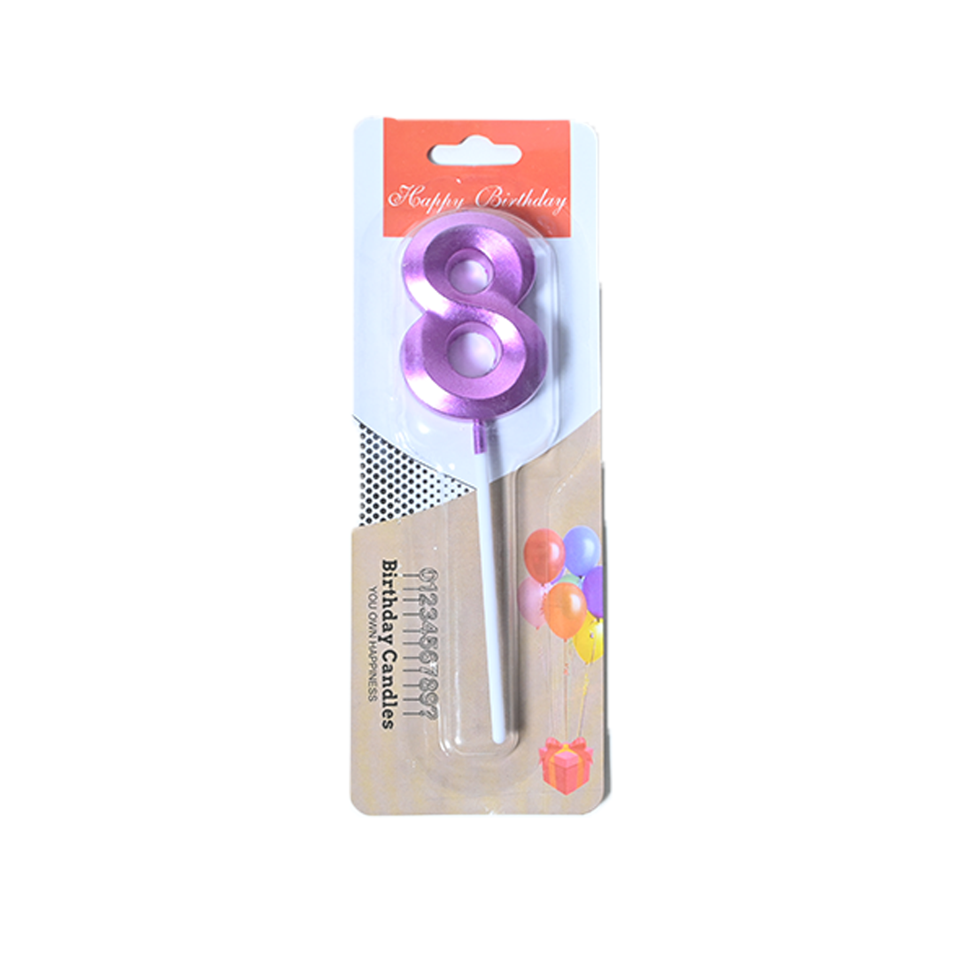 3D Candles Purple