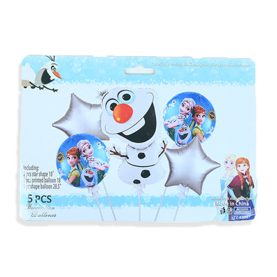 5pcs Elsa Snowman Character Theme Set