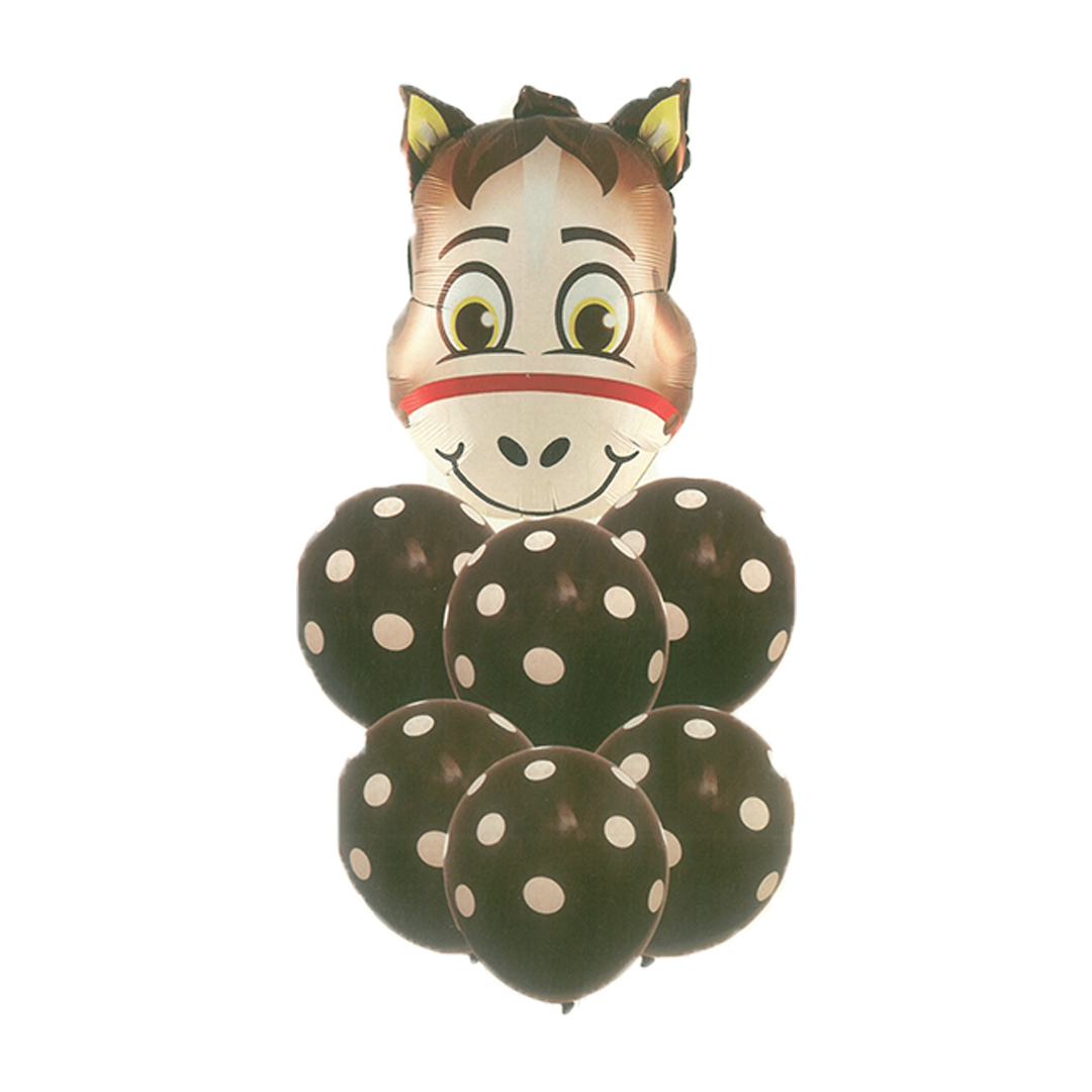 7 pcs Donkey Themed Balloons