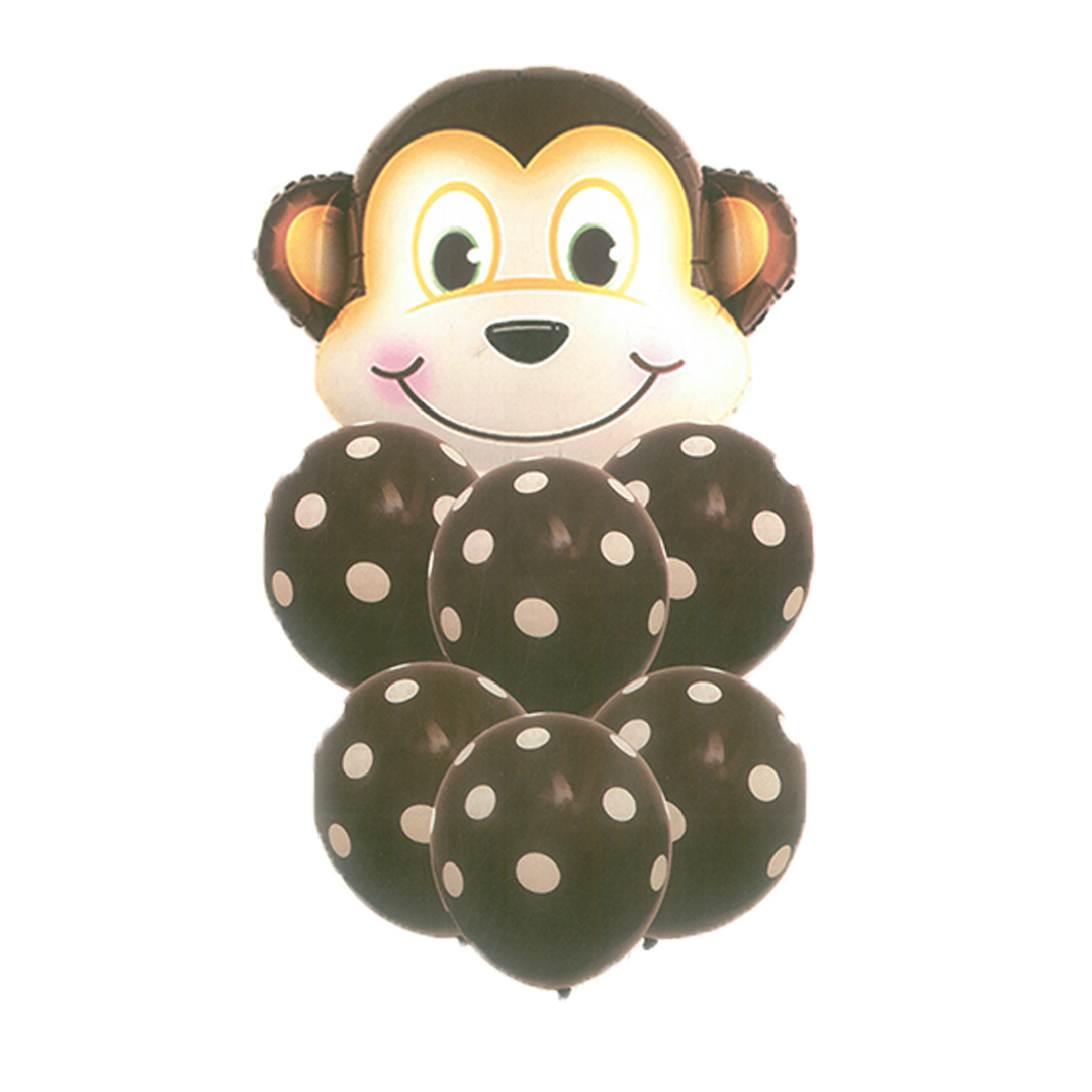 7 pcs Monkey Themed Balloons
