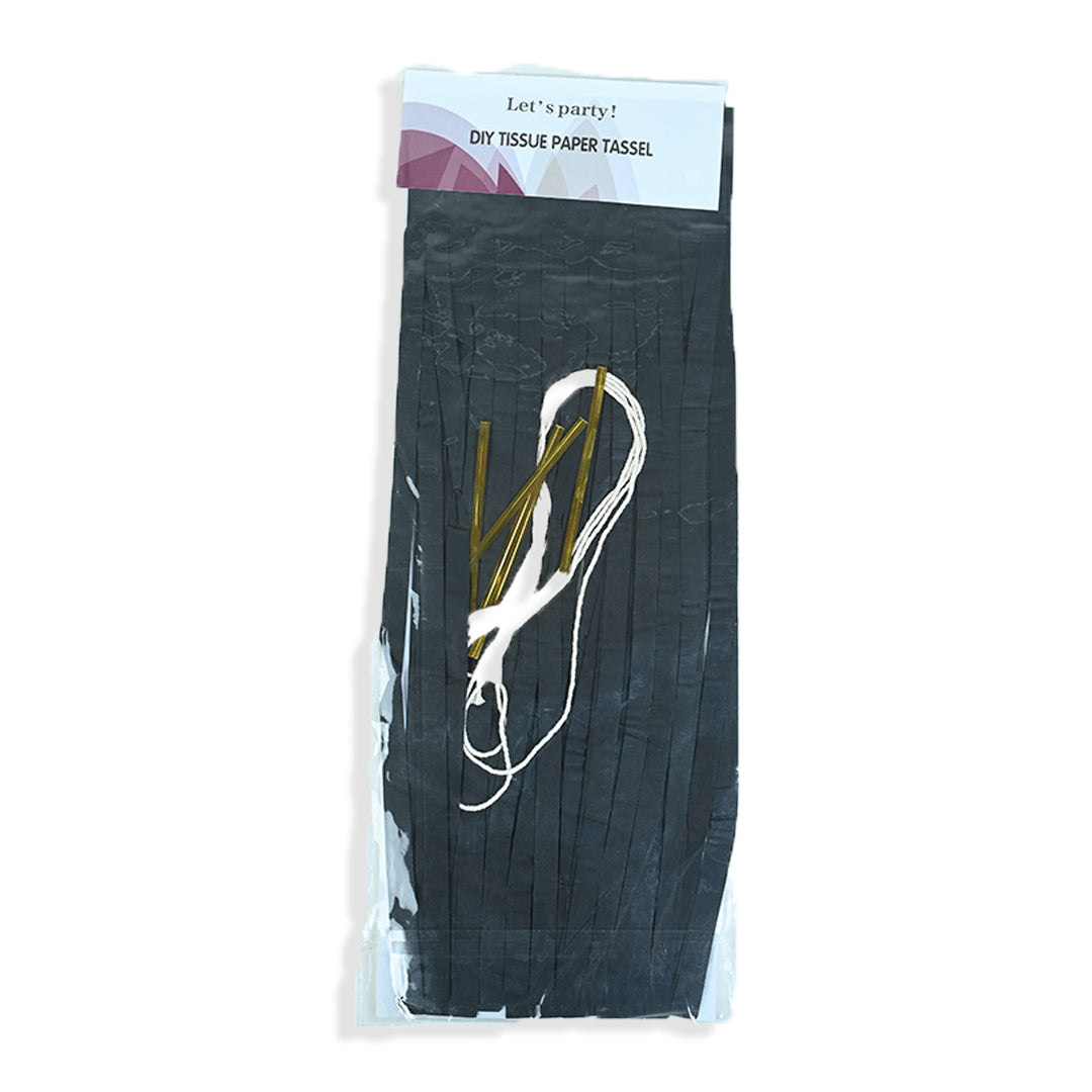 Tissue Tassels - Black