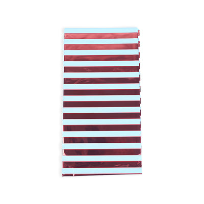 Red & white Stripes Plastic Table Sheet