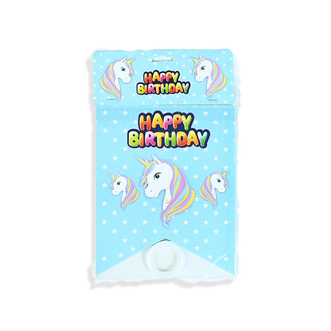 HBD Unicorn Character Banner