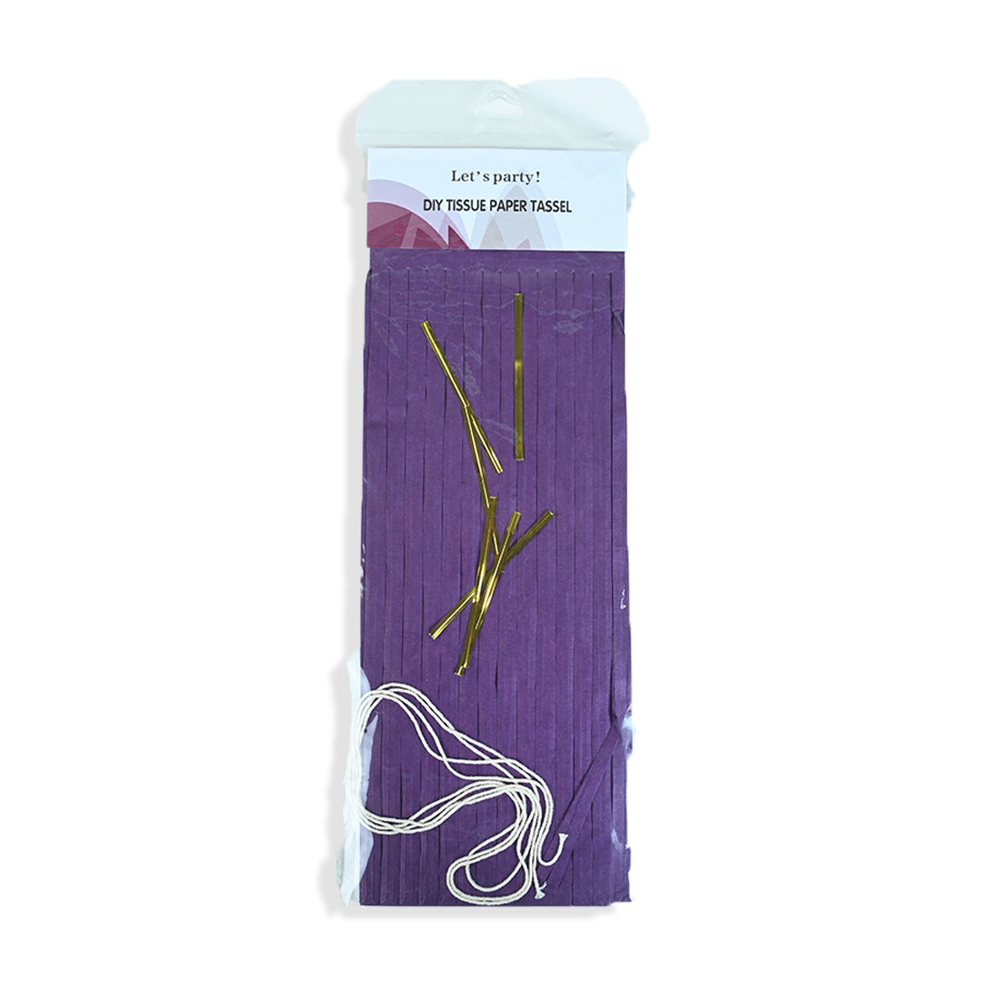 Tissue Tassels - Purple