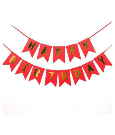 Red HBD Laser Cut Banner