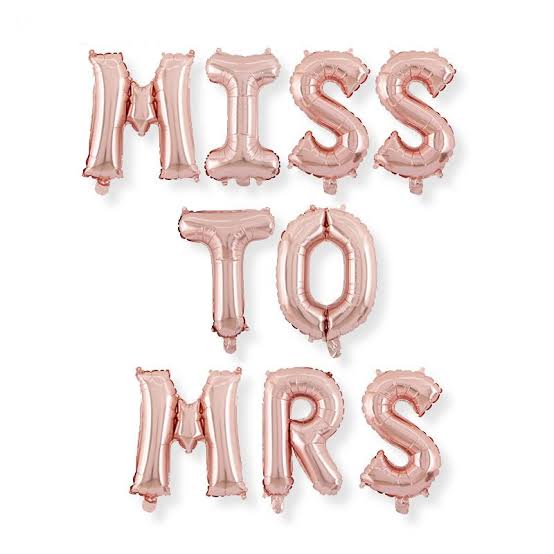 Miss to Mrs Foil Balloon - Bridal Shower